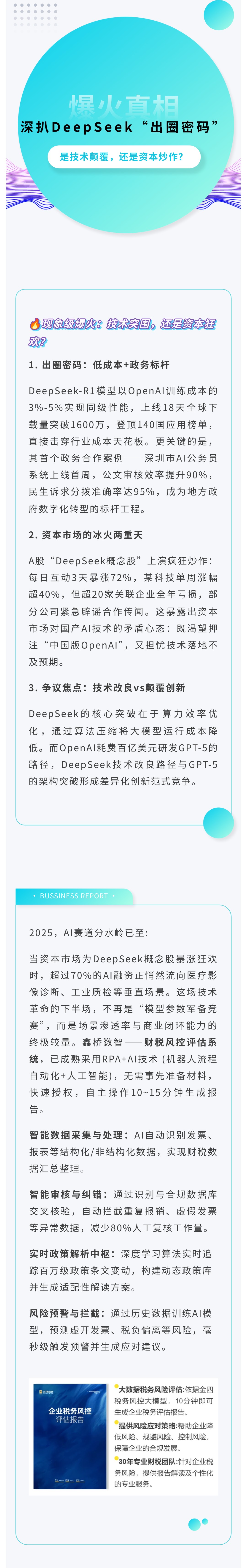 【DS探索】‌爆火真相！深扒DeepSeek“出圈密码”：是技术颠覆，还是资本炒作？(图1)